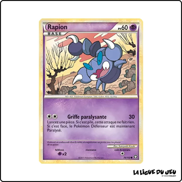 Commune - Pokemon - Trîomphe - Rapion 76/102