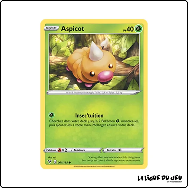 Commune - Pokemon - Voltage Éclatant - Aspicot 1/185