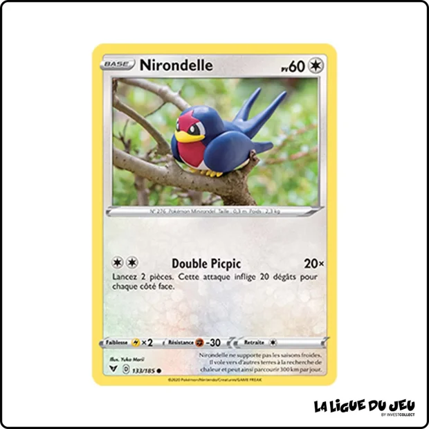 Commune - Pokemon - Voltage Éclatant - Nirondelle 133/185