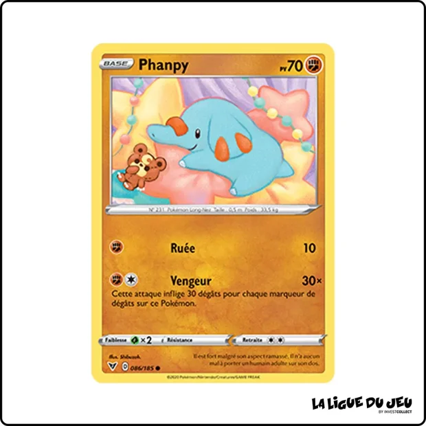 Commune - Pokemon - Voltage Éclatant - Phanpy 86/185