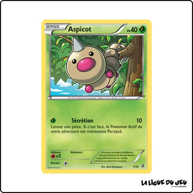Commune - Pokemon - XY Bienvenue à Kalos - Aspicot 1/39