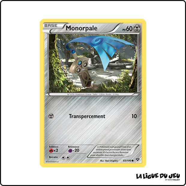 Commune - Pokemon - XY de Base - Monorpale 83/146