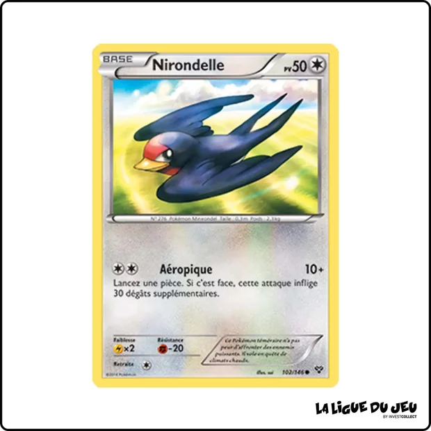 Commune - Pokemon - XY de Base - Nirondelle 102/146