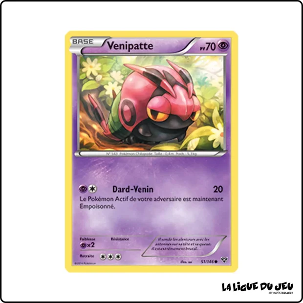 Commune - Pokemon - XY de Base - Venipatte 51/146