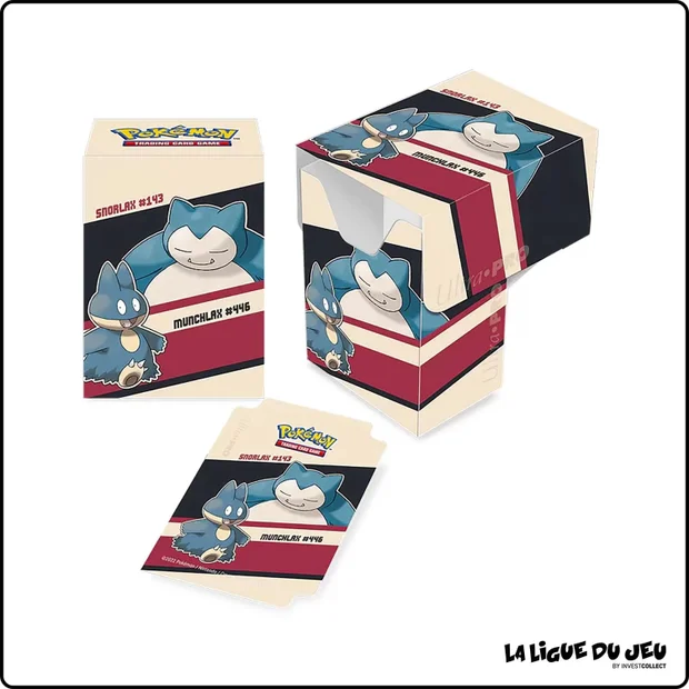 Deck Box - Pokemon - Ultra Pro - Boîte de Rangement - Ronflex & Goinfrex