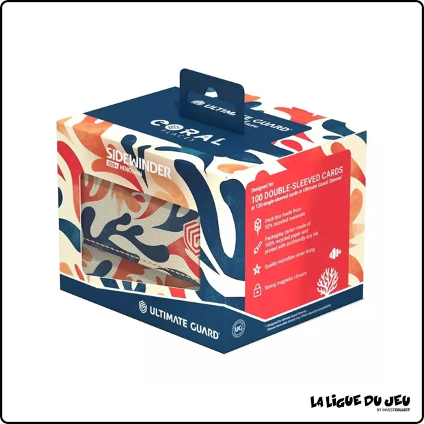 Deck Box - Ultimate Guard - Sidewinder 100+ Xenoskin - Coral Places - Standard - Mellow Sea