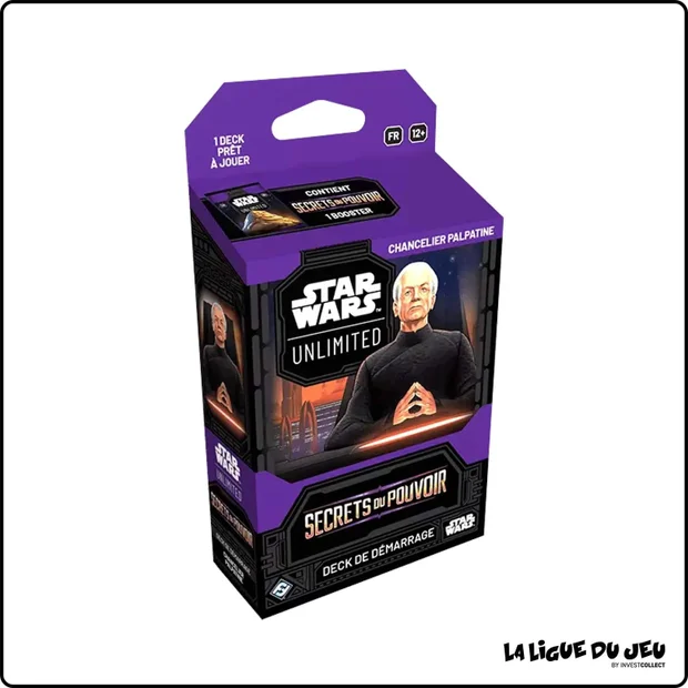 Deck - Star Wars Unlimited - Secrets du Pouvoir - Deck de démarrage Chancelier Palpatine - Scellé - Français