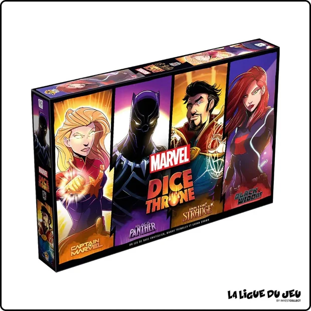 Dice Throne Marvel - Captain Marvel, Black Panther, Dr Strange & Black Widow