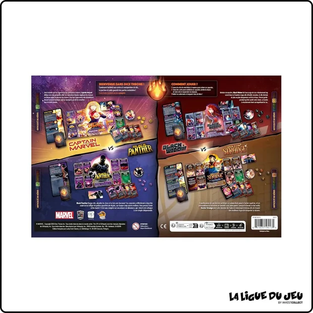Dice Throne Marvel - Captain Marvel, Black Panther, Dr Strange & Black Widow