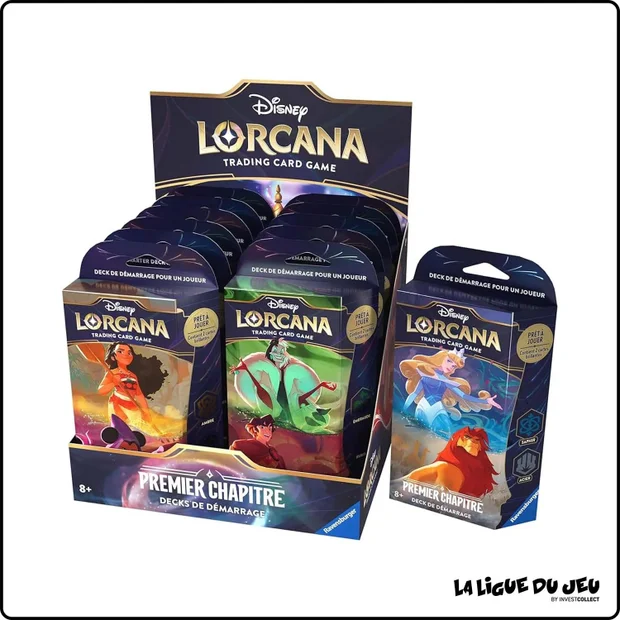 Display Deck - Lorcana - Premier Chapitre - 1er Print - Decks de Démarrage - Scellé - Français