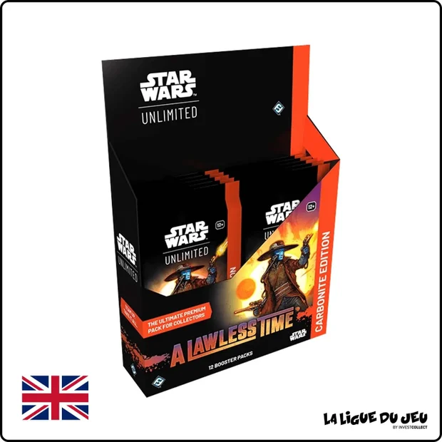 Display - Star Wars Unlimited - A Lawless Time - 12 Boosters Collector - Carbonite Edition - Scellé - Anglais