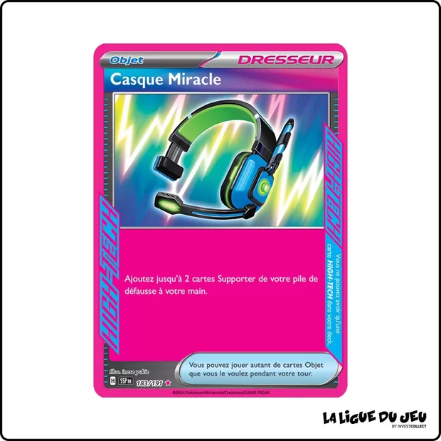 High-Tech - Pokemon - Étincelles Déferlantes - Casque Miracle 183/191