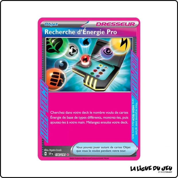 High-Tech - Pokemon - Étincelles Déferlantes - Recherche d'Énergie Pro 176/191