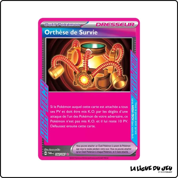 High-Tech - Pokemon - Mascarade Crépusculaire - Orthèse de Survie 164/167