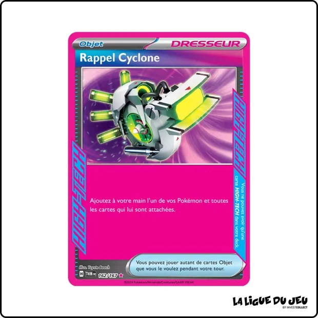 High-Tech - Pokemon - Mascarade Crépusculaire - Rappel Cyclone 162/167