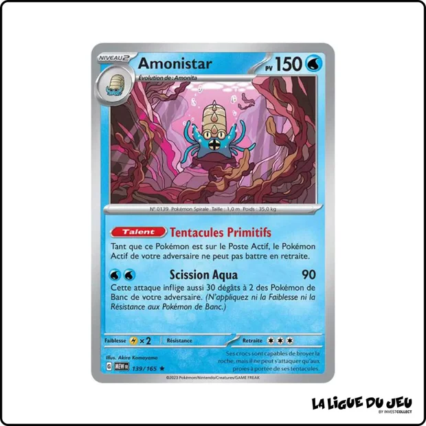 Holo - Pokemon - 151 - Amonistar 139/165