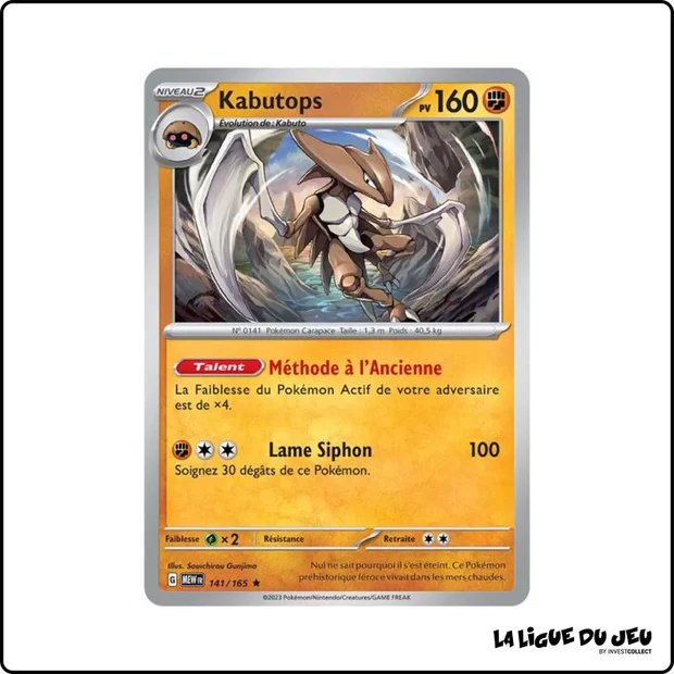 Holo - Pokemon - 151 - Kabutops 141/165