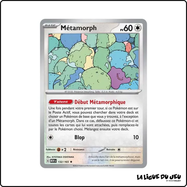 Holo - Pokemon - 151 - Métamorph 132/165