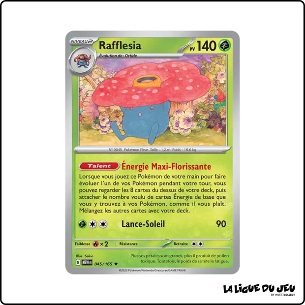 Holo - Pokemon - 151 - Rafflesia 45/165