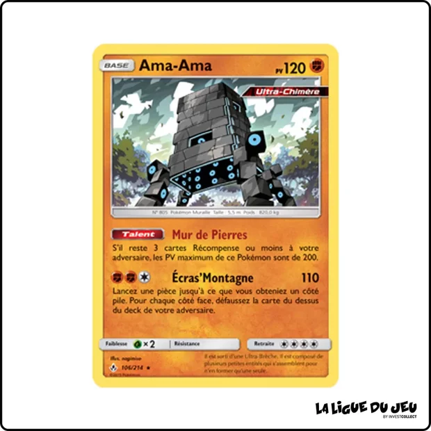 Holo - Pokemon - Alliance Infaillible - Ama-Ama 106/214