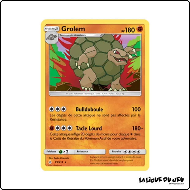 Holo - Pokemon - Alliance Infaillible - Grolem 89/214
