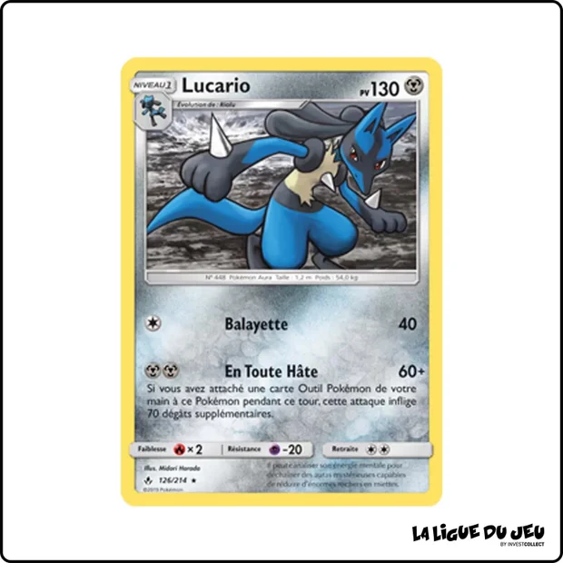 Holo - Pokemon - Alliance Infaillible - Lucario 126/214