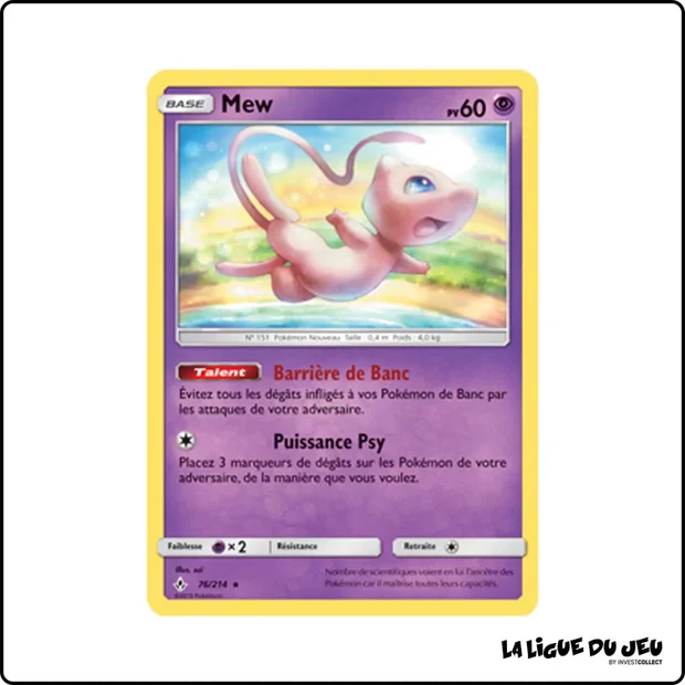 Holo - Pokemon - Alliance Infaillible - Mew 76/214