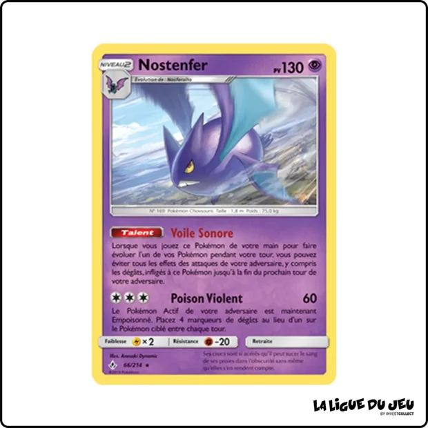Holo - Pokemon - Alliance Infaillible - Nostenfer 66/214