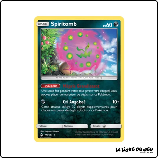 Holo - Pokemon - Alliance Infaillible - Spiritomb 112/214