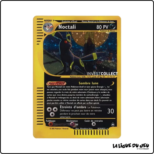 Holo - Pokemon - Aquapolis - Noctali H29/H32