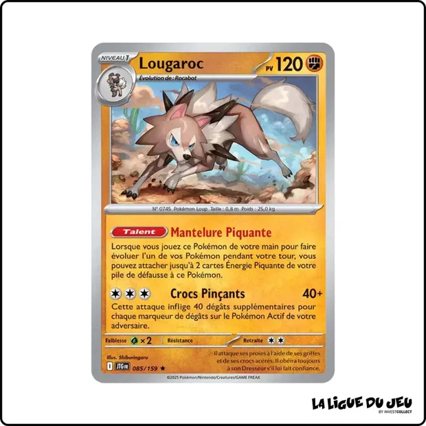 Holo - Pokemon - Aventures Ensemble - Lougaroc 85/159