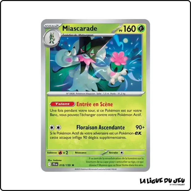 Holo - Pokemon - Aventures Ensemble - Miascarade 18/159