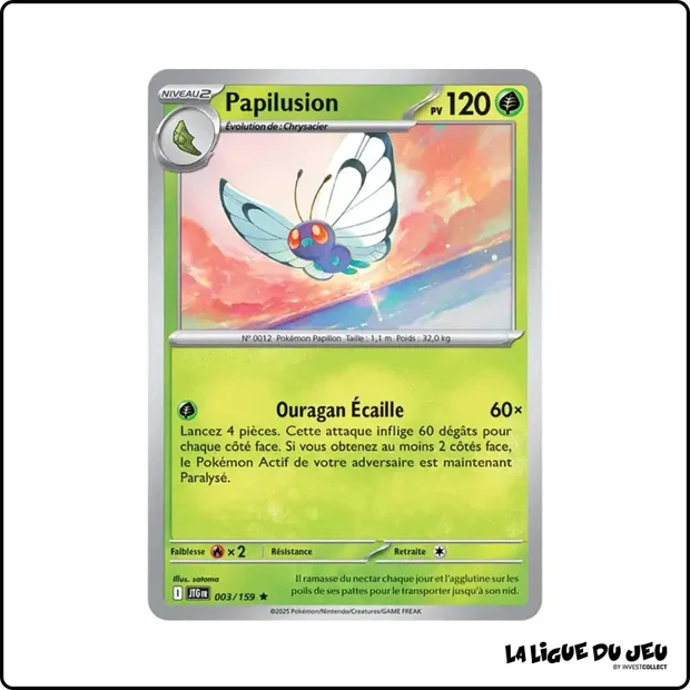 Holo - Pokemon - Aventures Ensemble - Papilusion 3/159