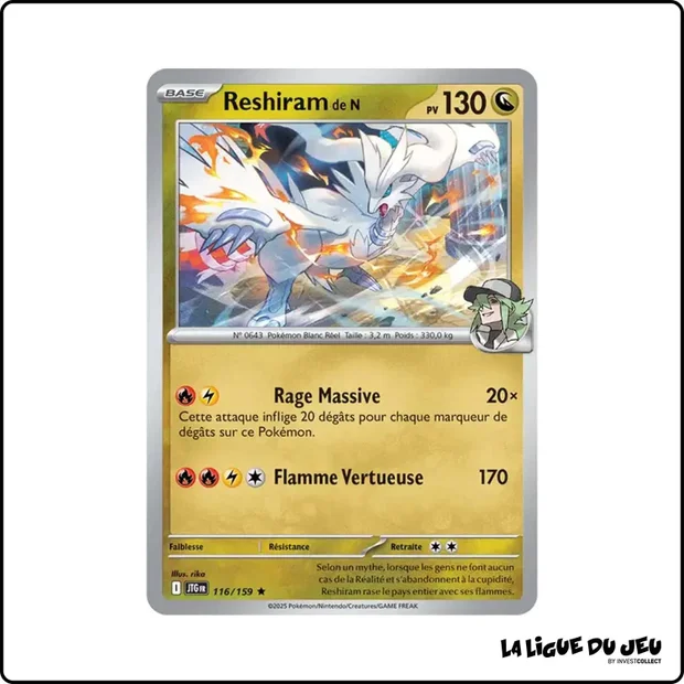 Holo - Pokemon - Aventures Ensemble - Reshiram de N 116/159