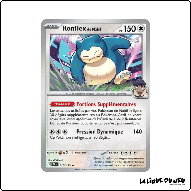 Holo - Pokemon - Aventures Ensemble - Ronflex de Nabil 117/159