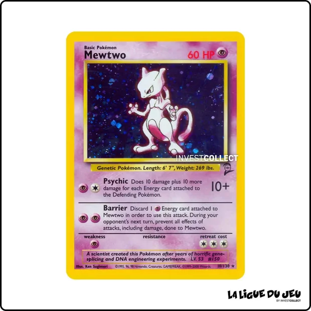 Holo - Pokemon - Base Set 2 - Mewtwo 10/130