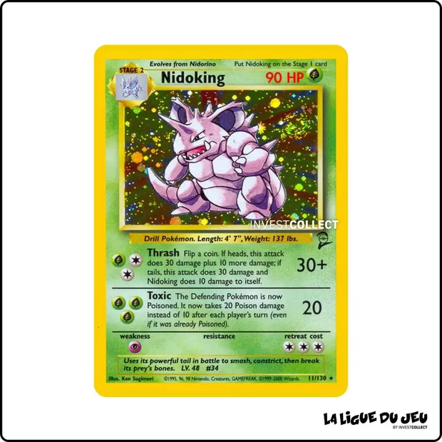 Holo - Pokemon - Base Set 2 - Nidoking 11/130