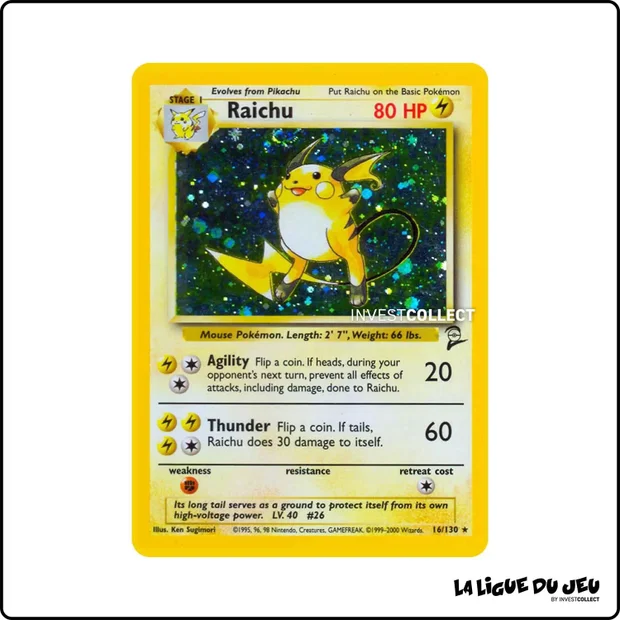 Holo - Pokemon - Base Set 2 - Raichu 16/130