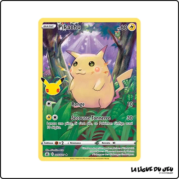 Holo - Pokemon - Célébrations - Pikachu 5/25