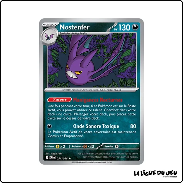 Holo - Pokemon - Chaos Ascendant - Nostenfer 51/86