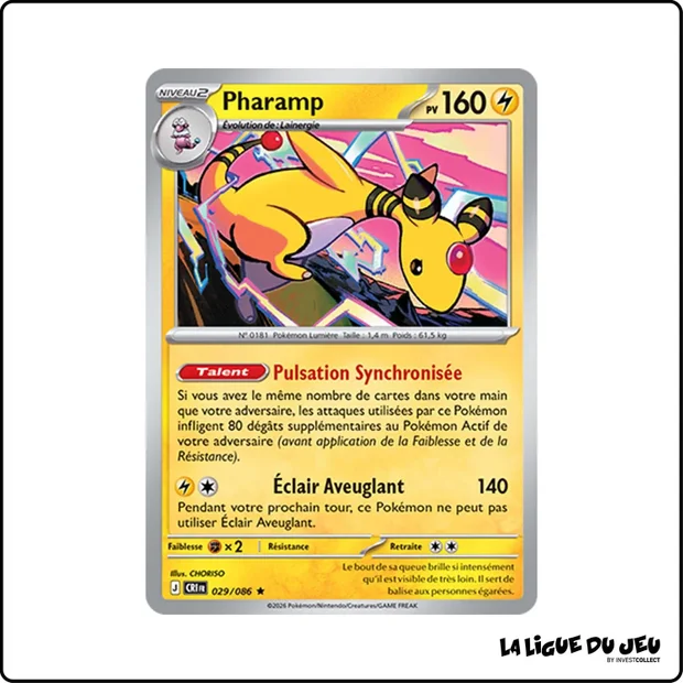 Holo - Pokemon - Chaos Ascendant - Pharamp 29/86