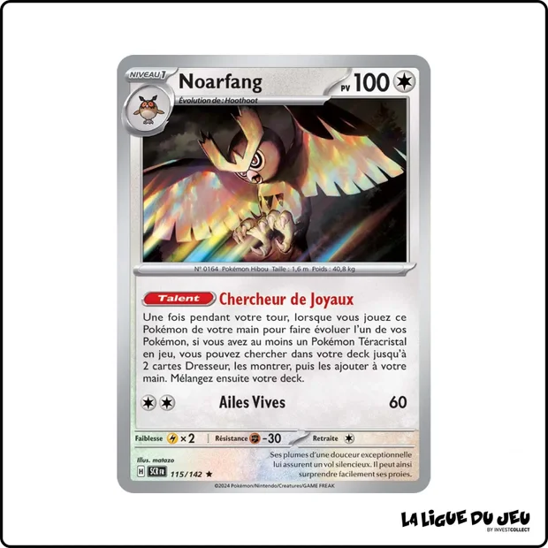Holo - Pokemon - Couronne Stellaire - Noarfang 115/142