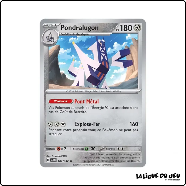 Holo - Pokemon - Couronne Stellaire - Pondralugon 107/142
