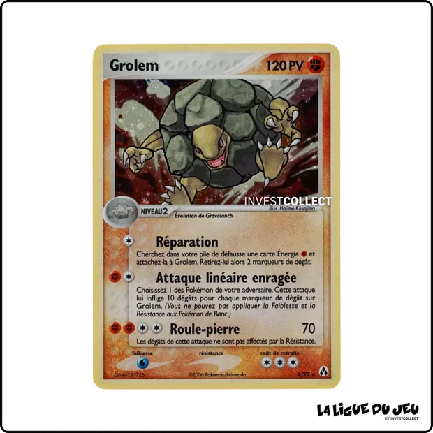 Holo - Pokemon - Créateurs de Légendes - Grolem 6/92