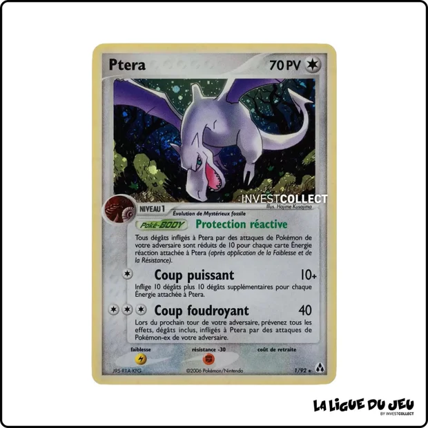 Holo - Pokemon - Créateurs de Légendes - Ptera 1/92