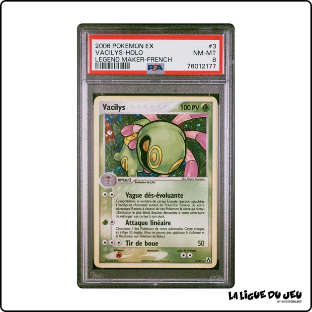 Holo - Pokemon - Créateurs de Légendes - Vacilys - 3/92 - PSA 8 - Français