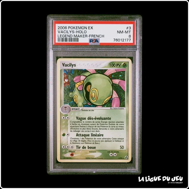 Holo - Pokemon - Créateurs de Légendes - Vacilys - 3/92 - PSA 8 - Français