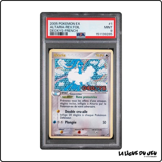 Holo - Pokemon - Deoxys - Altaria - 1/107 - Reverse Foil - PSA 9 - Français