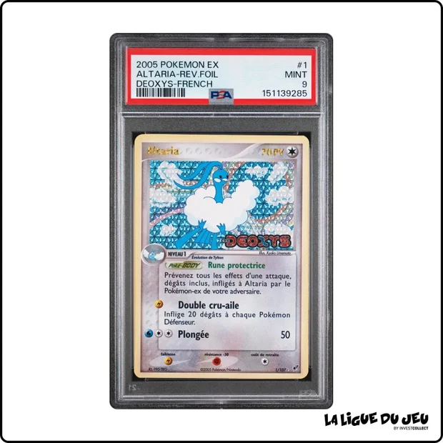 Holo - Pokemon - Deoxys - Altaria - 1/107 - Reverse Foil - PSA 9 - Français