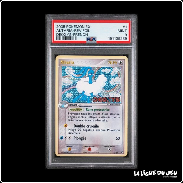 Holo - Pokemon - Deoxys - Altaria - 1/107 - Reverse Foil - PSA 9 - Français